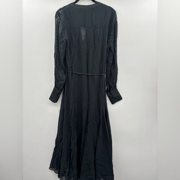 Flawed Madewell Tie-Waist Midi Dress in Clip Dot - Picture 8 of 8